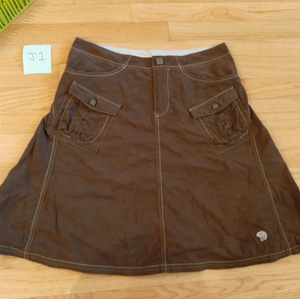 Mountain HardWear Brown Nylon Skirt Size 6